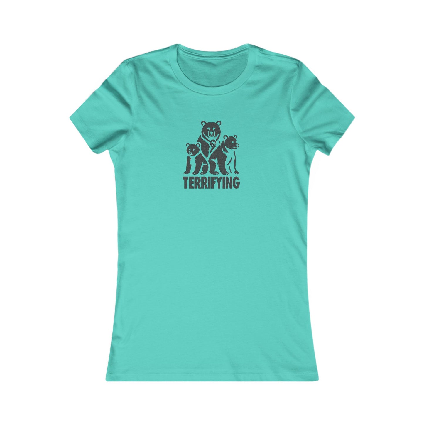 Bears Are Terrifying — Retro Silhouette Women's Tee (Light)