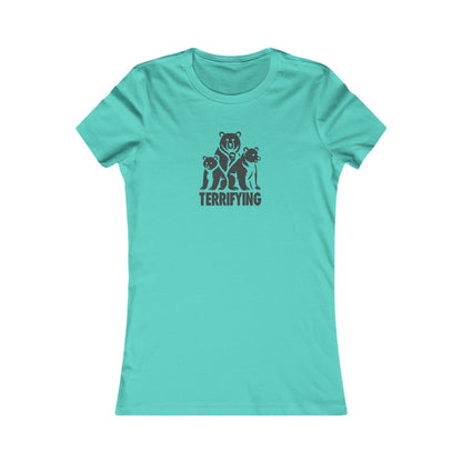 Bears Are Terrifying — Retro Silhouette Women's Tee (Light)