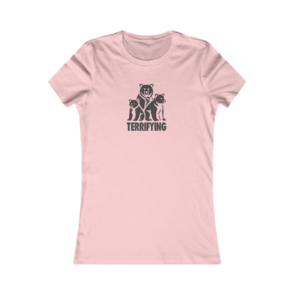 Bears Are Terrifying — Retro Silhouette Women's Tee (Light)