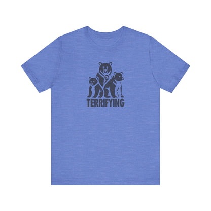 Bears Are Terrifying — Retro Silhouette Tee (Light)
