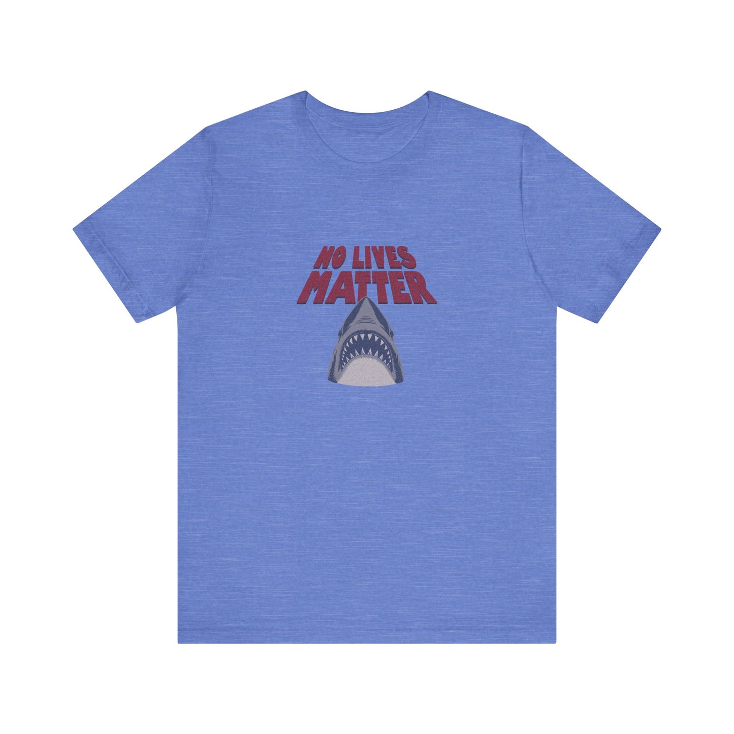No Lives Matter — Jaws-Inspired Retro Tee (Light)