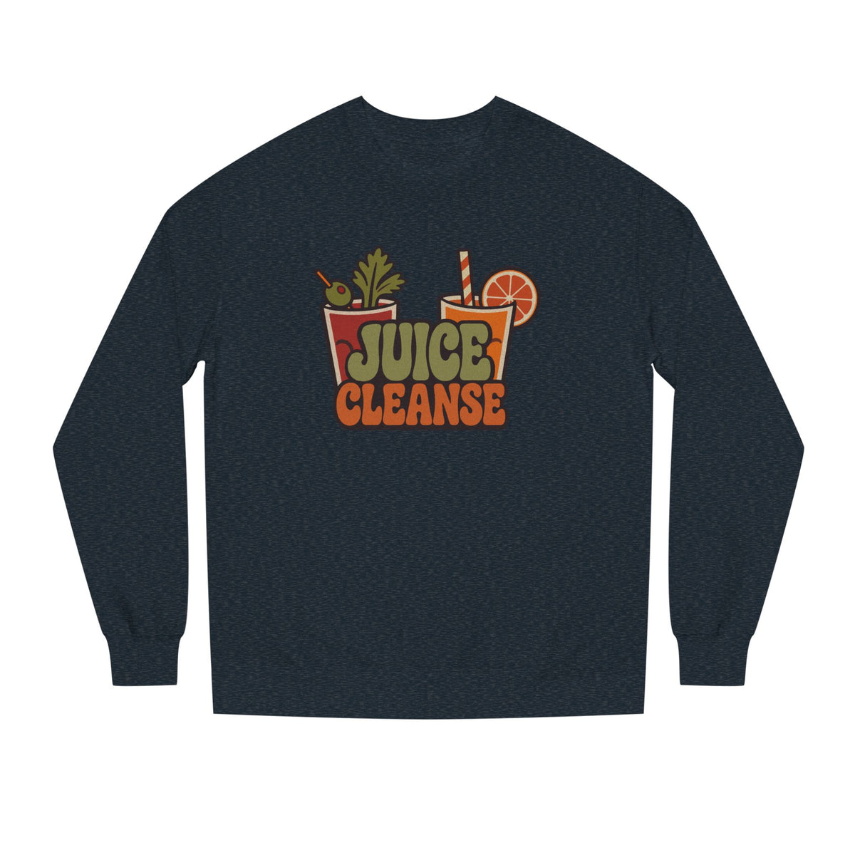 Juice Cleanse Liquid Diet — Boozy Brunch Retro Sweatshirt (Dark)
