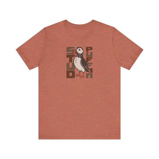 Stud Puffin, Licensed to Chill – Spy-Bird Retro Tee (Light)