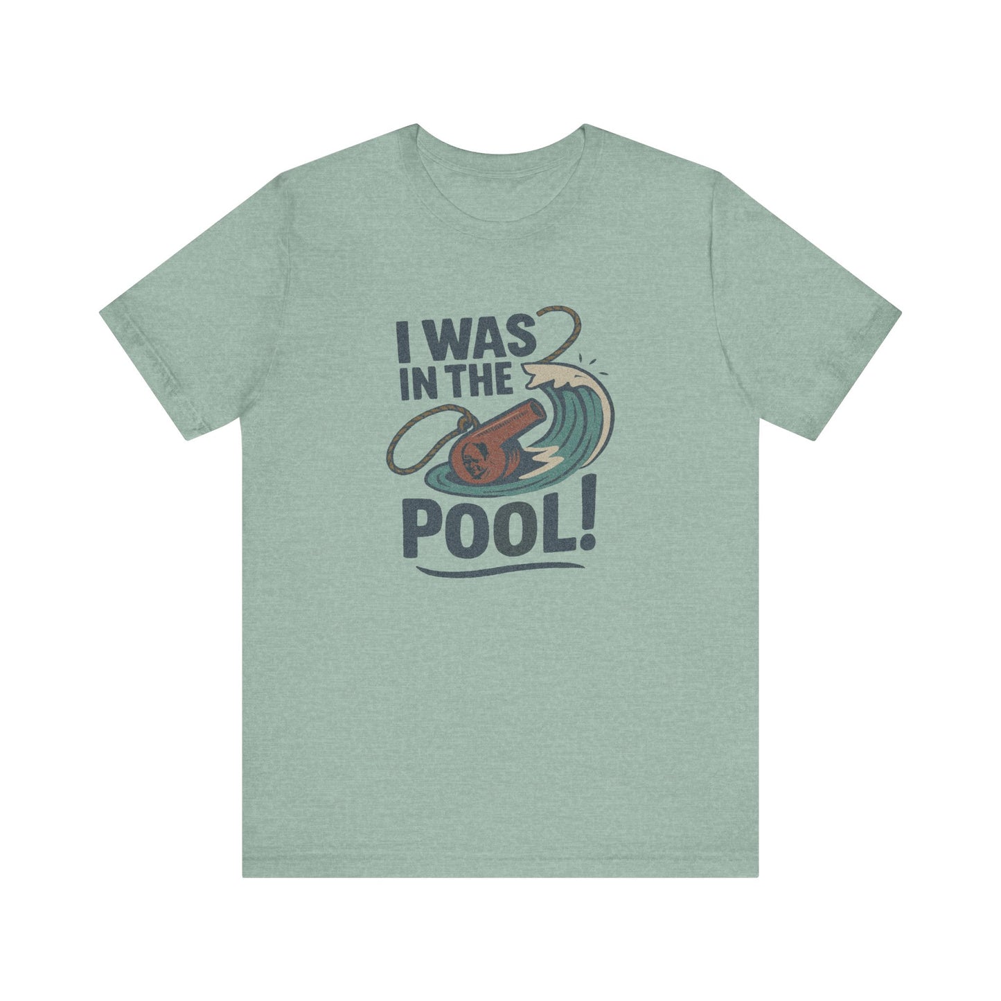 I Was in the Pool! — George Costanza Shrinkage Retro Tee (Light)