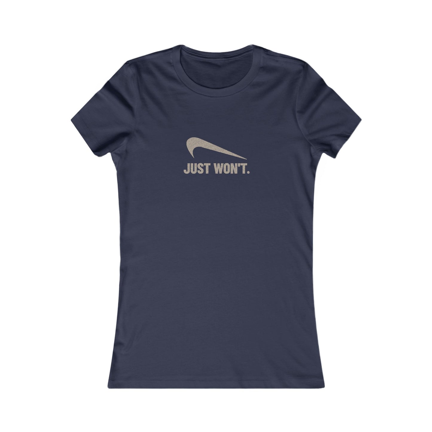 Just Won’t Athletic Parody — Retro Workout Women's Tee (Dark)