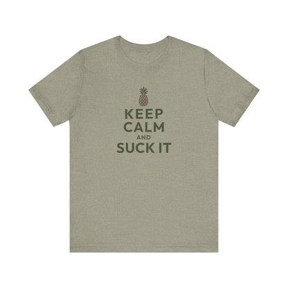 Keep Calm and Suck It — Psych Retro Tee (Light)