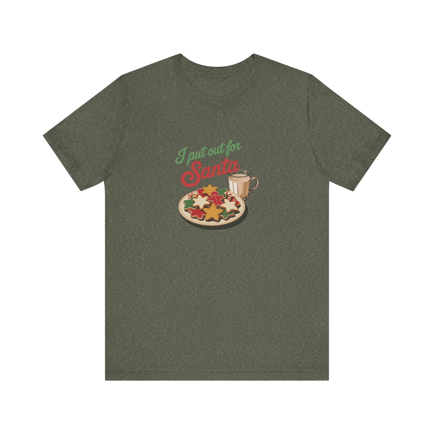 I Put Out for Santa — Retro Christmas Cookies Tee (Dark)