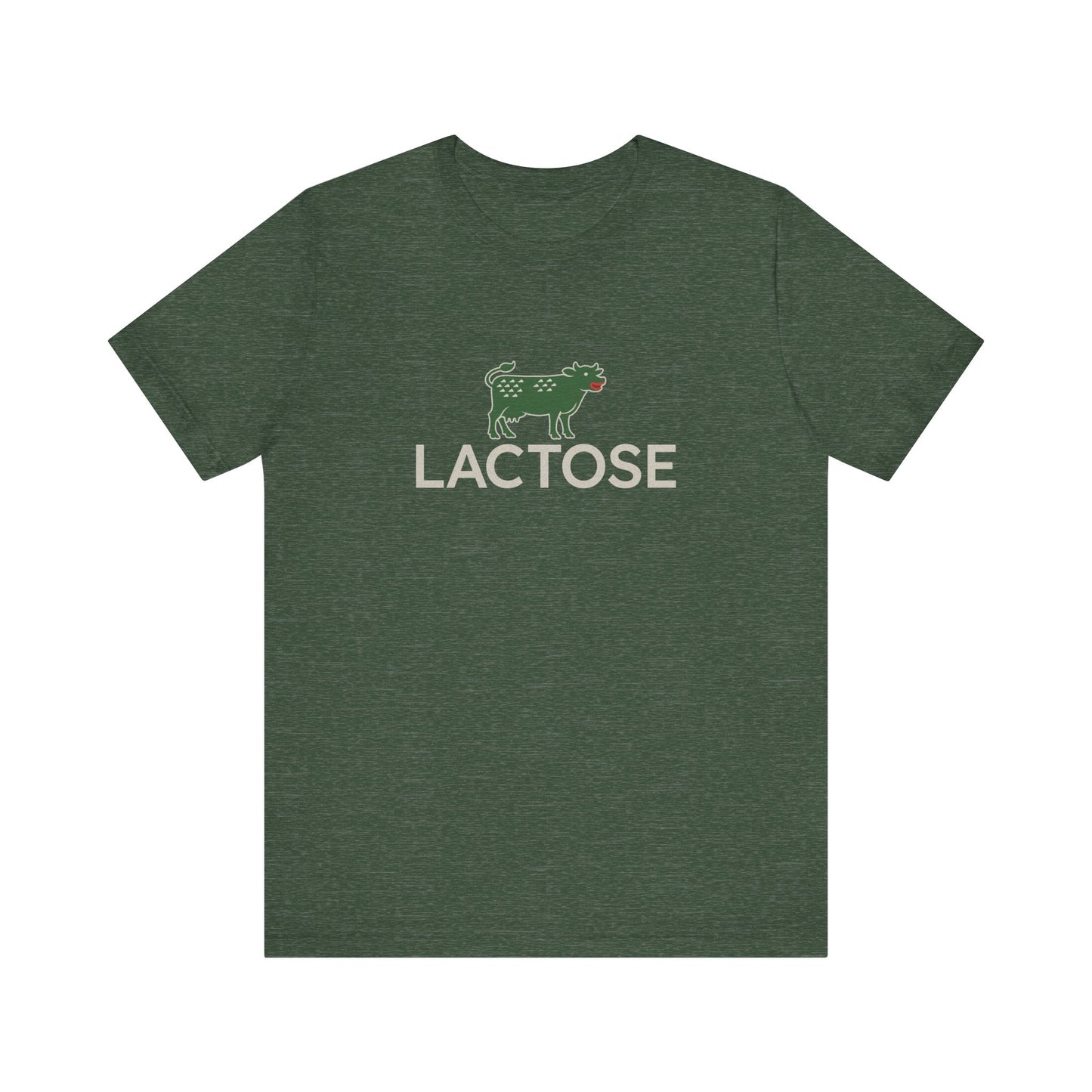 Life is a Beautiful… Typo – LACTOSE Logo Parody Retro Tee (Dark)