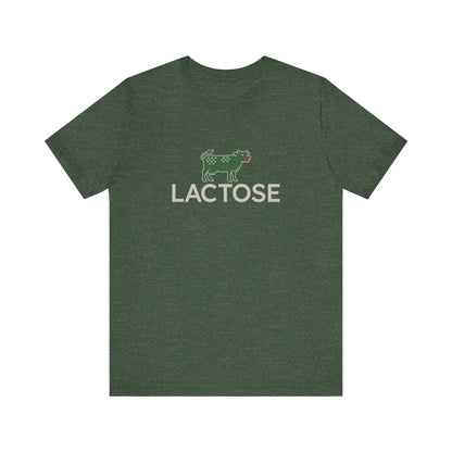 Life is a Beautiful… Typo – LACTOSE Logo Parody Retro Tee (Dark)