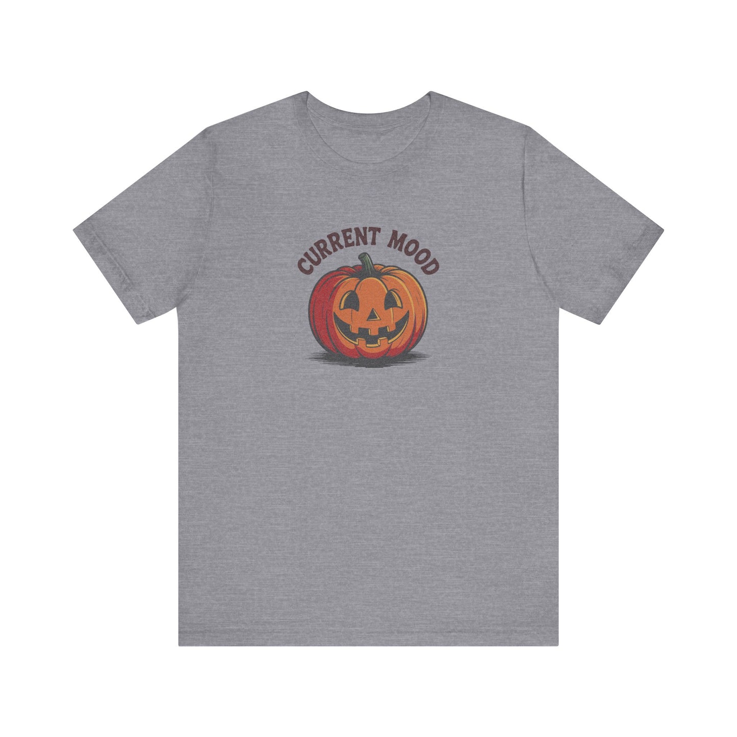 Current Mood (Classic Pumpkin) — Retro Halloween Tee (Light)