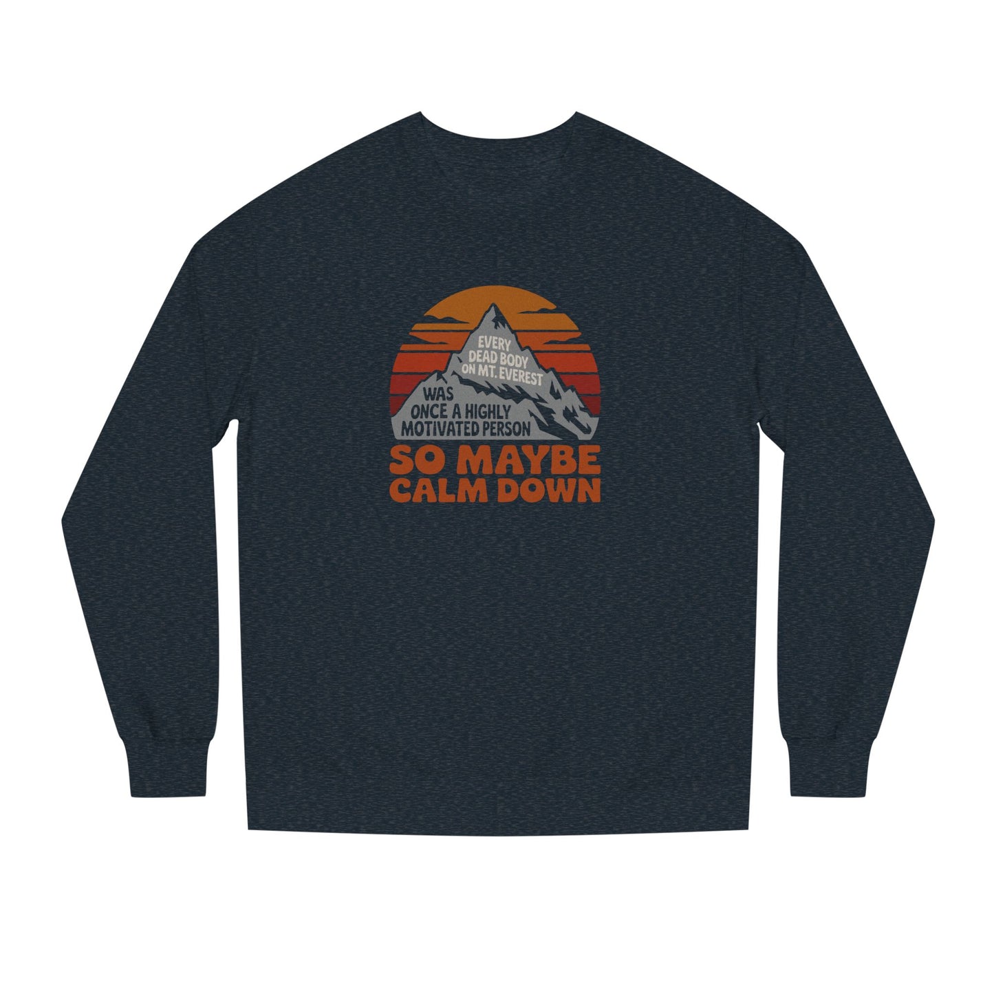 Everything in Moderation (Especially Fitness) – Mount Everest Retro Sweatshirt (Dark)