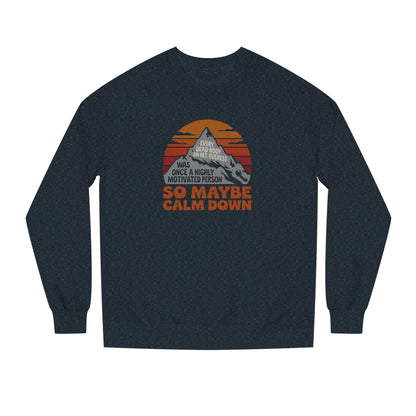 Everything in Moderation (Especially Fitness) – Mount Everest Retro Sweatshirt (Dark)