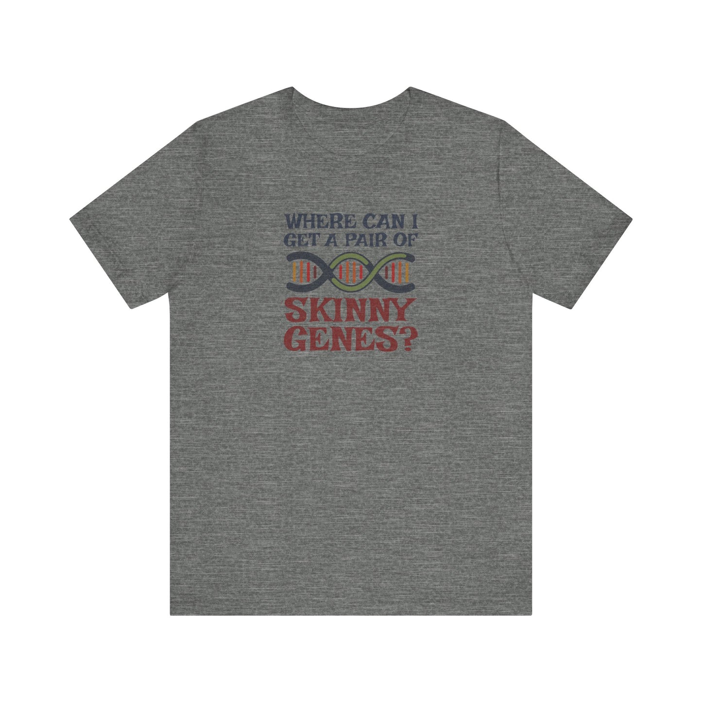 Pair of Skinny Genes (Colorful) — Retro Graphic Tee (Light)
