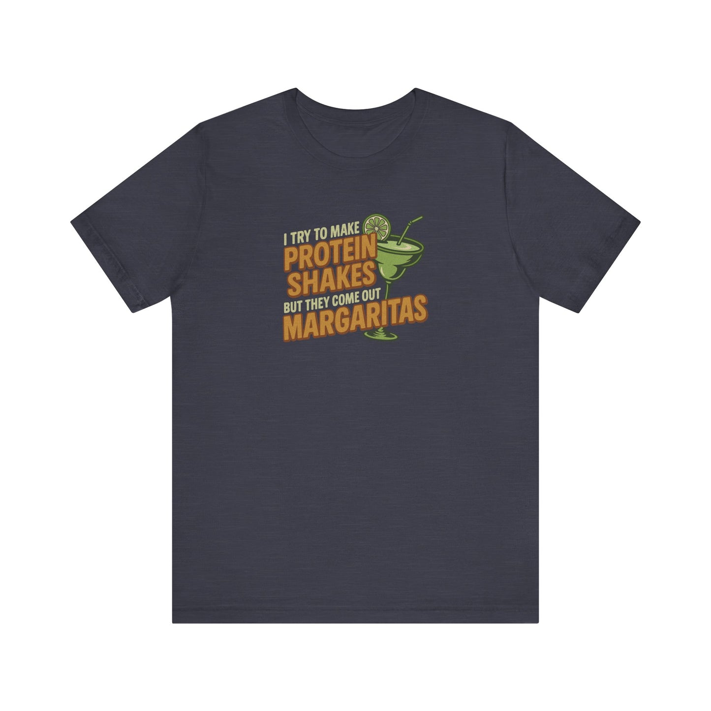 Protein Shakes (Oops, All Margaritas) — Retro Tee (Dark)