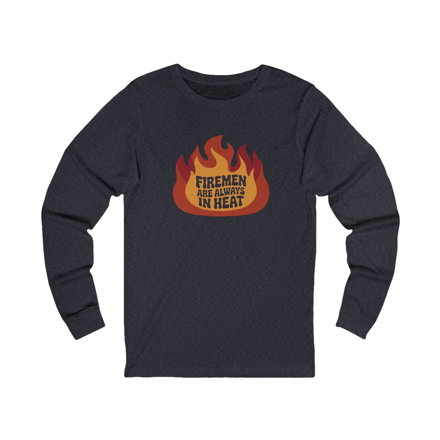 Firemen Are Always in Heat — Flirtatious Retro Long Sleeve (Dark)