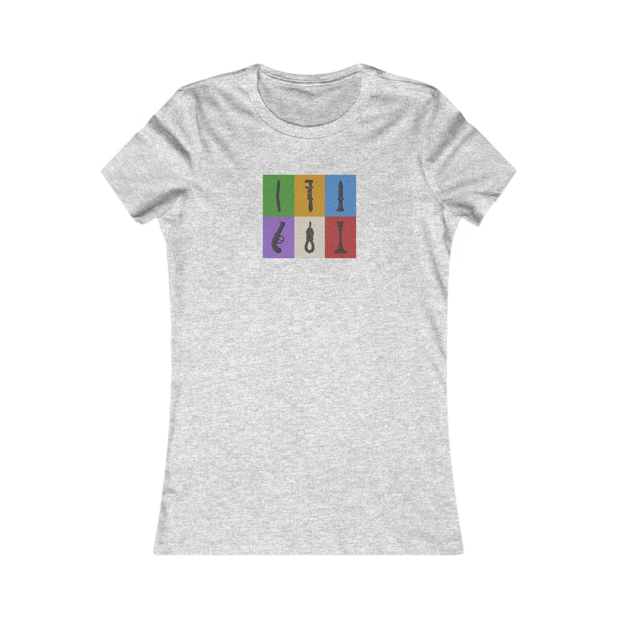 Six Ways Into the Evidence Locker — Clue Retro Women's Tee (Light)
