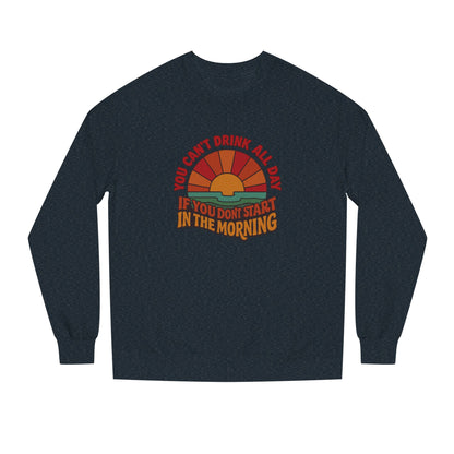 You Can't Drink All Day PSA — Retro Sunrise Sweatshirt (Dark)