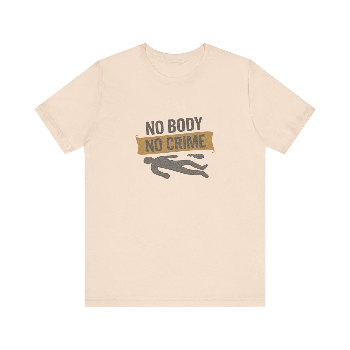 No Body, No Crime — Psych Crime Scene Retro Tee (Light)