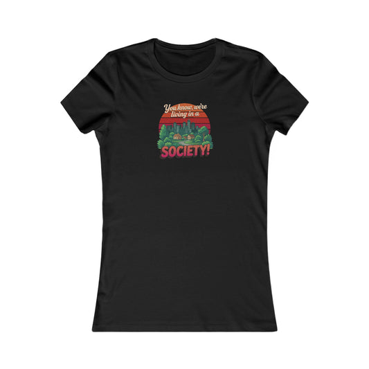 We’re Living in a Society! — Seinfeld Retro Women's Tee (Dark)