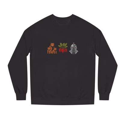 Bears, Beets, Battlestar (Icons) — Retro Sweatshirt (Dark)
