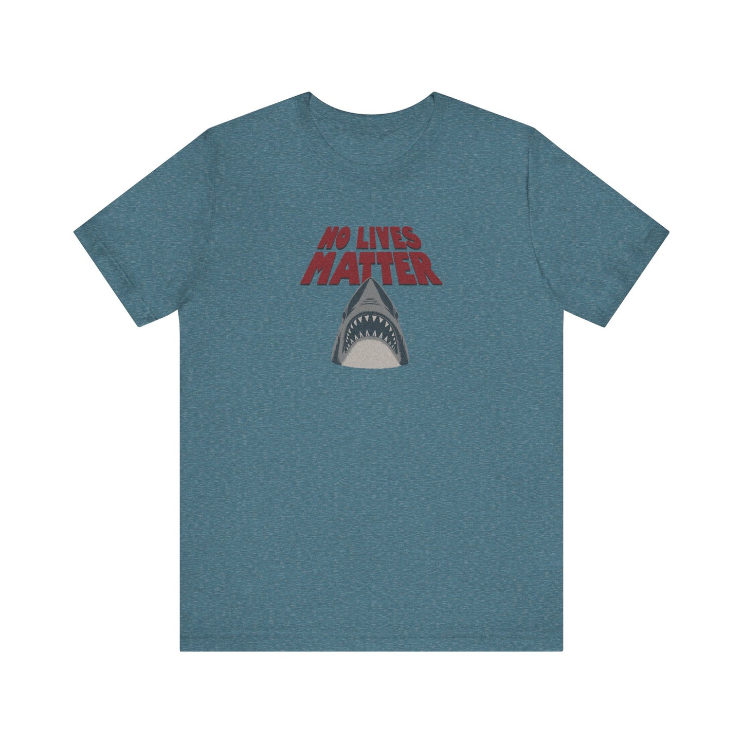 No Lives Matter — Jaws-Inspired Retro Tee (Light)