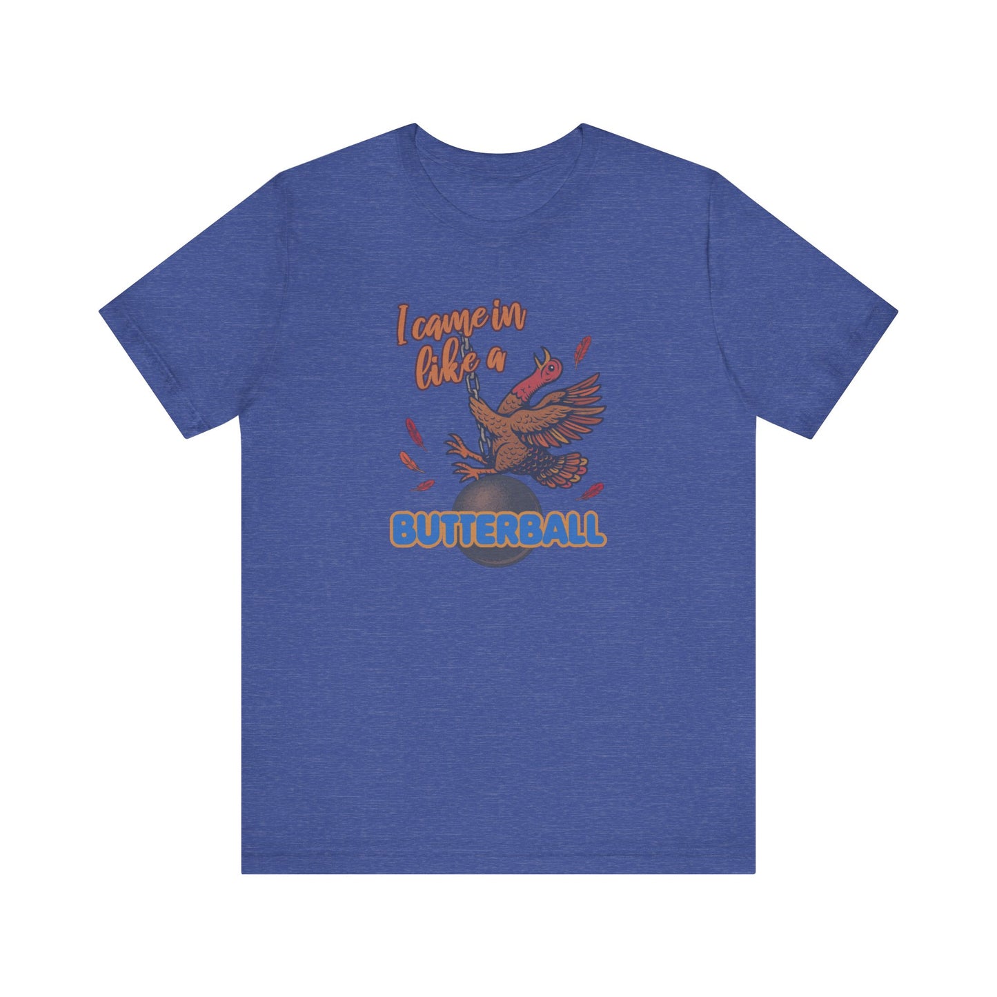 Like a Butterball — Miley Cyrus Thanksgiving Parody Retro Tee (Dark)