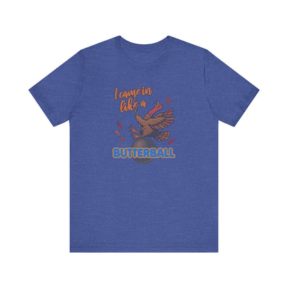 Like a Butterball — Miley Cyrus Thanksgiving Parody Retro Tee (Dark)