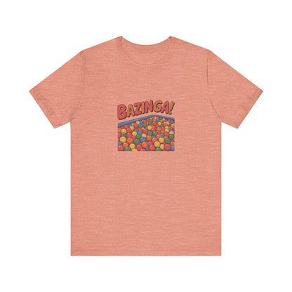 Bazinga! Ball Pit — Big Bang Theory Retro Tee (Light)
