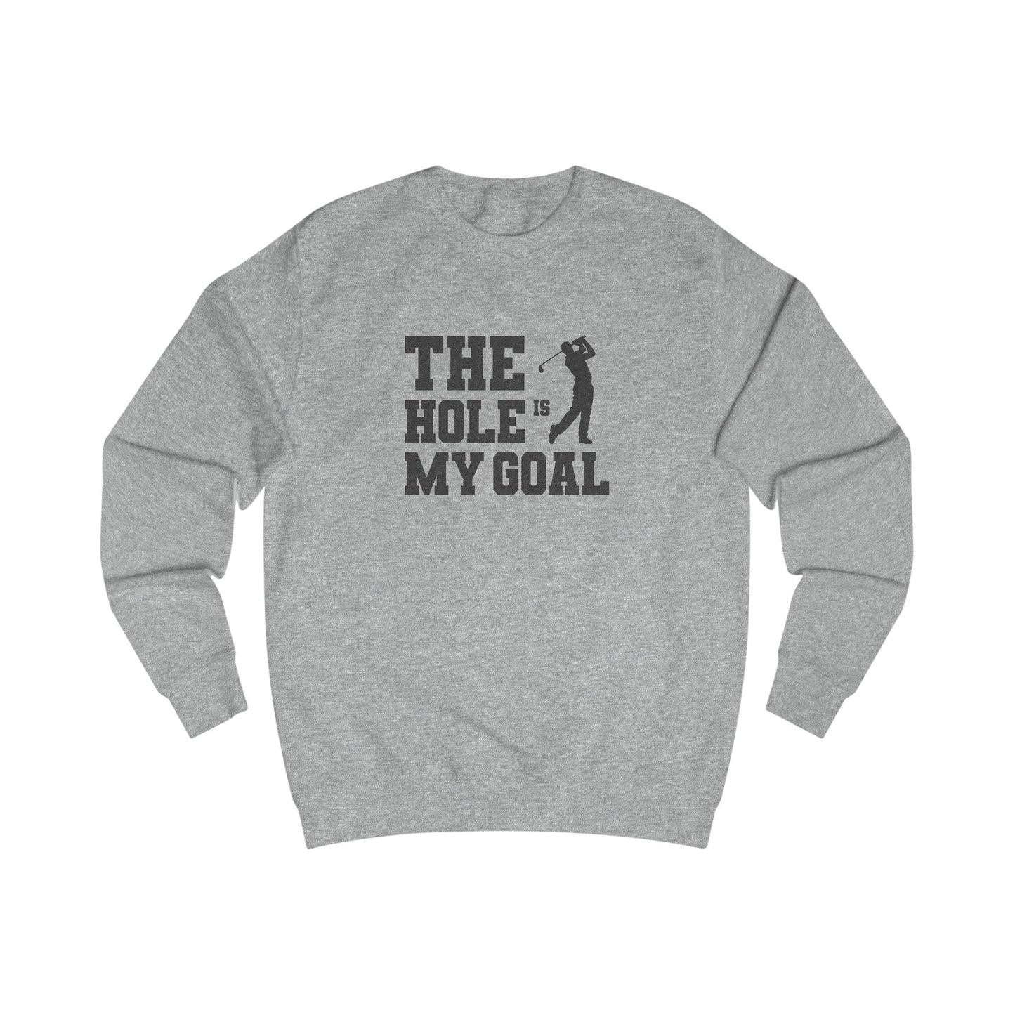 The Hole Is My Goal — Golf Silhouette Retro Sweatshirt (Light)