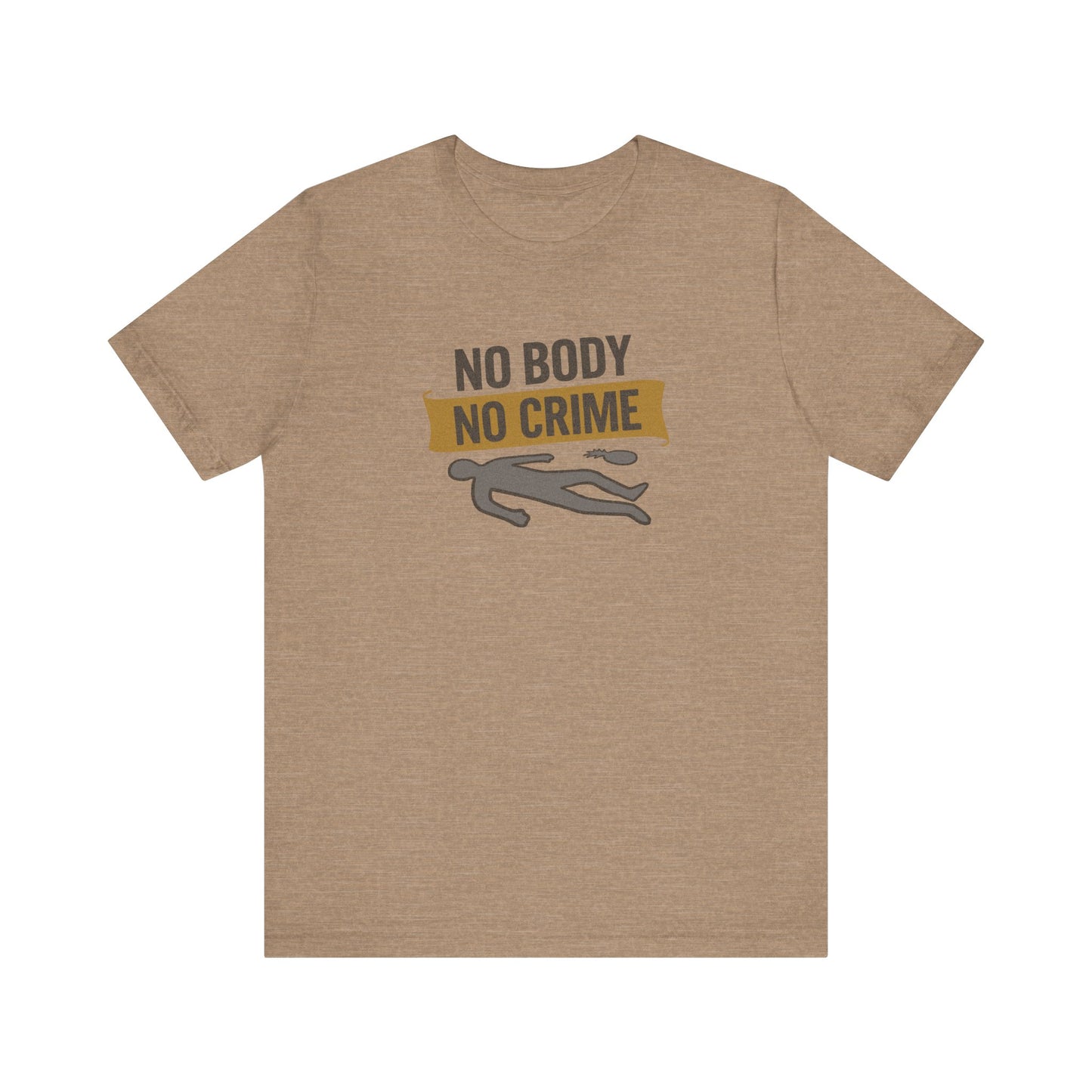 No Body, No Crime — Psych Crime Scene Retro Tee (Light)