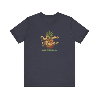 Delicious Flavor — Santa Barbara Pineapple Retro Tee (Dark)