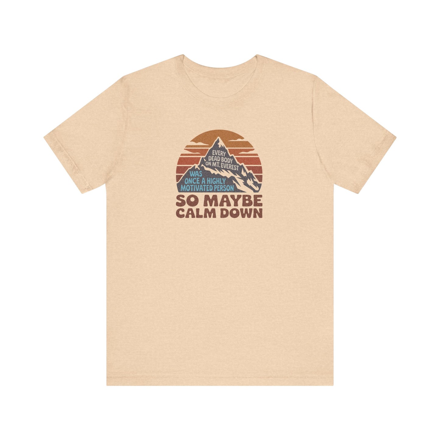 Everything in Moderation (Especially Fitness) – Mount Everest Retro Tee (Light)