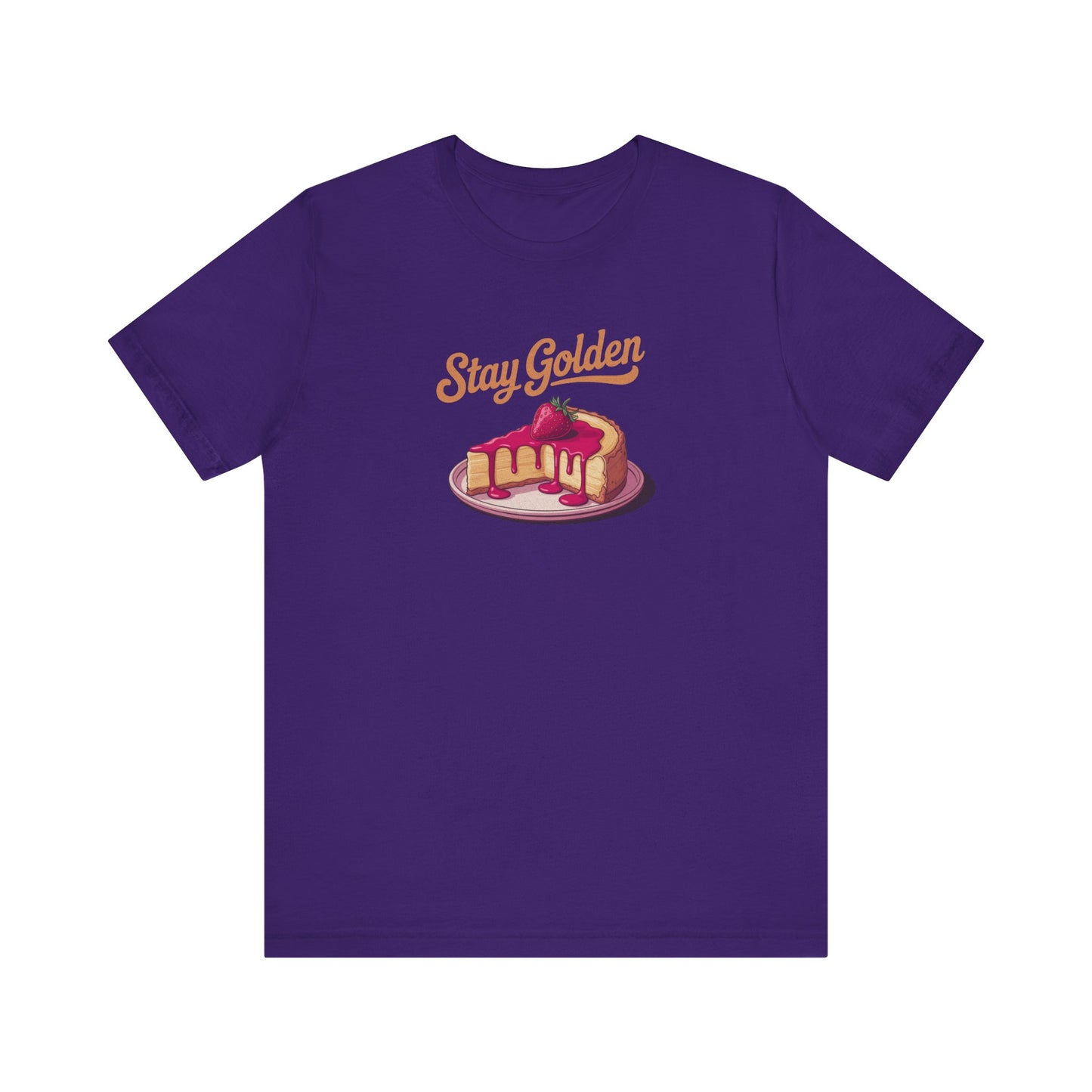 Stay Golden — Retro Cheesecake Graphic Tee (Dark)