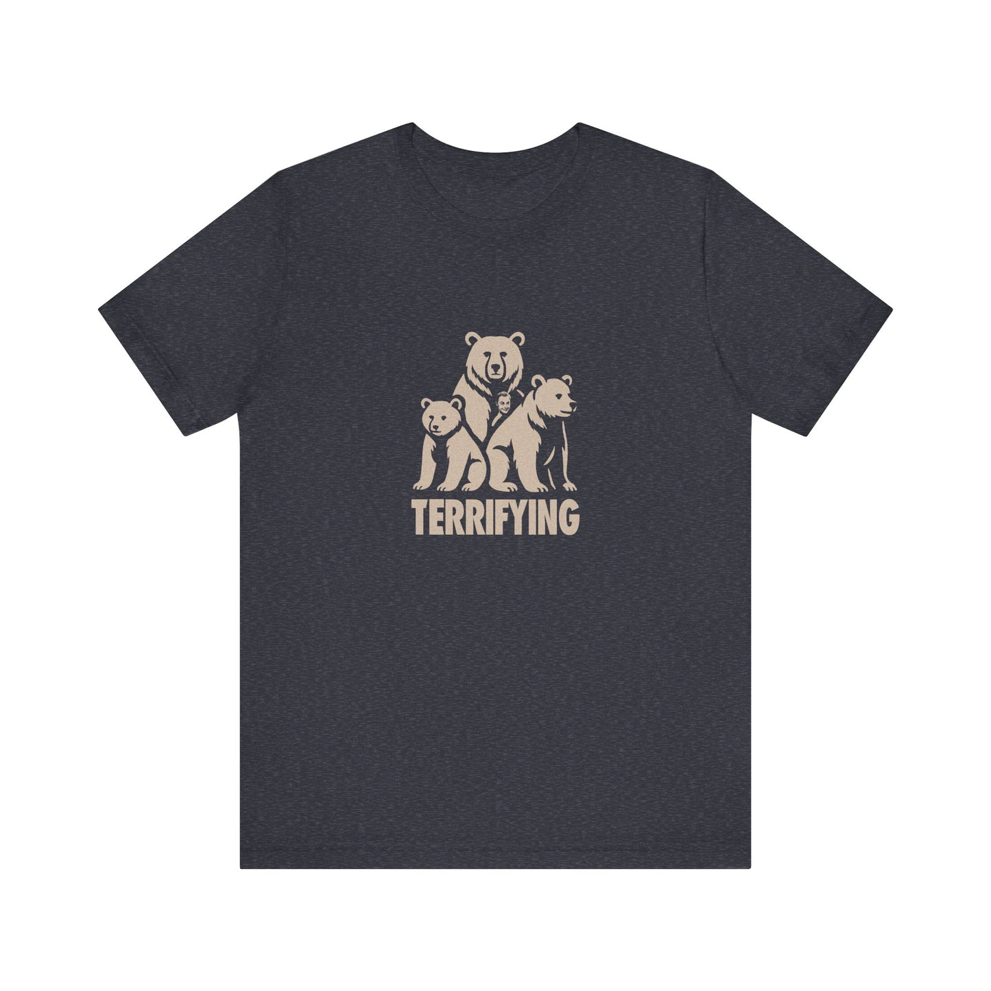 Bears Are Terrifying — Retro Silhouette Tee (Dark)