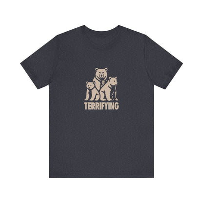 Bears Are Terrifying — Retro Silhouette Tee (Dark)