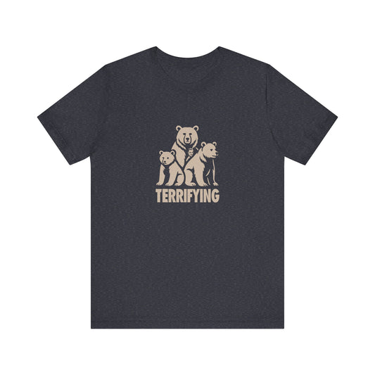 Bears Are Terrifying — Retro Silhouette Tee (Dark)