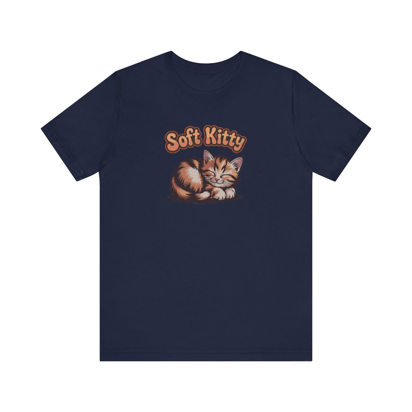 Soft Kitty Sick-Day Lullaby — Big Bang Theory Retro Tee (Dark)