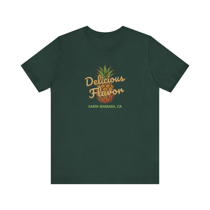 Delicious Flavor — Santa Barbara Pineapple Retro Tee (Dark)