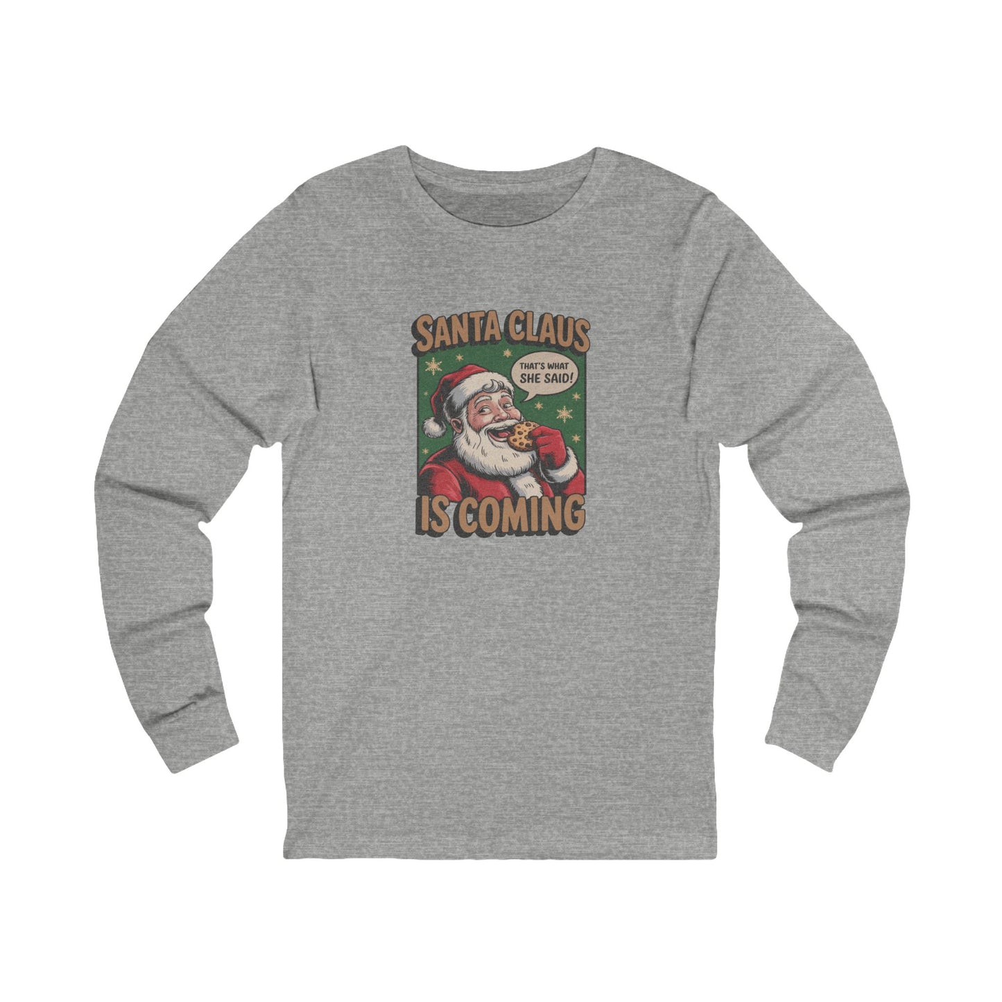 Santa Claus is Coming — Vintage Christmas Long Sleeve (Light)