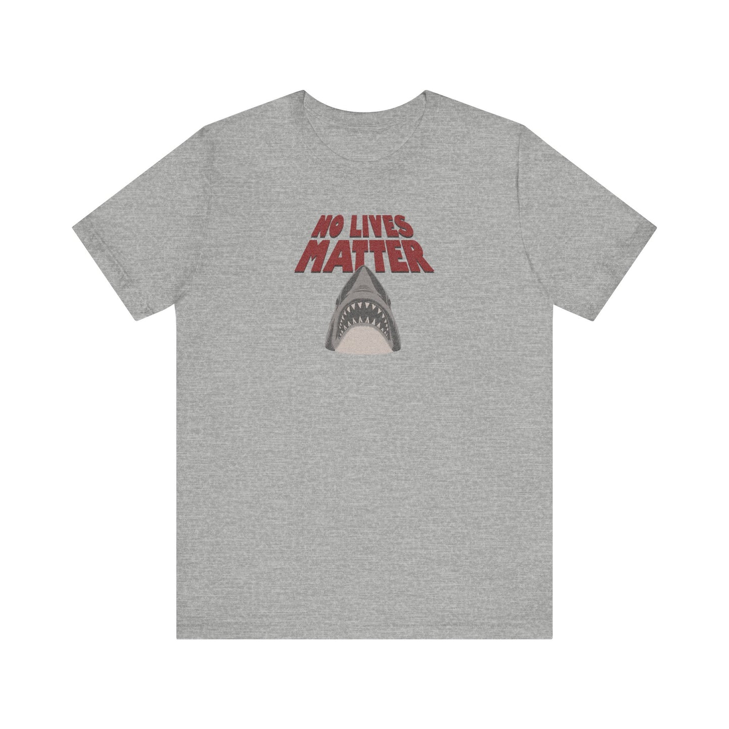 No Lives Matter — Jaws-Inspired Retro Tee (Light)