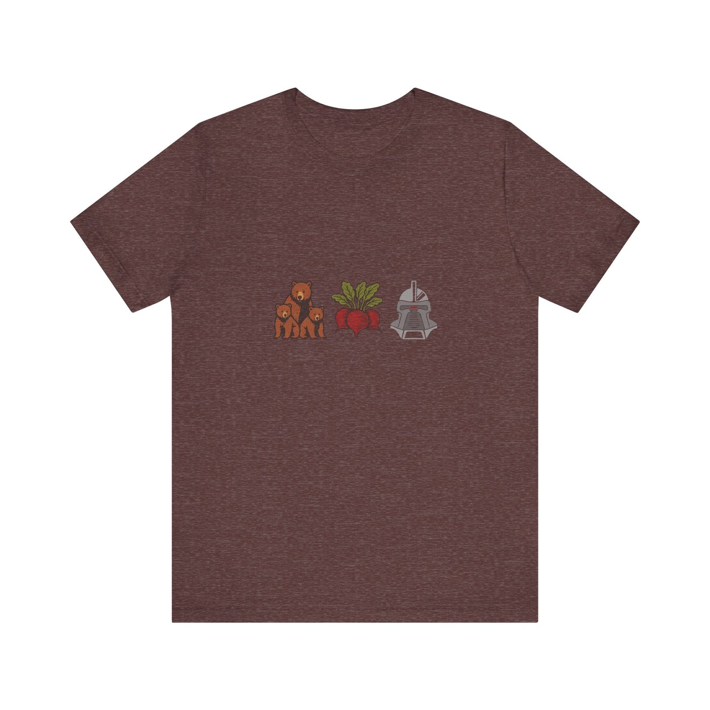 Bears, Beets, Battlestar (Icons) — Retro Tee (Dark)