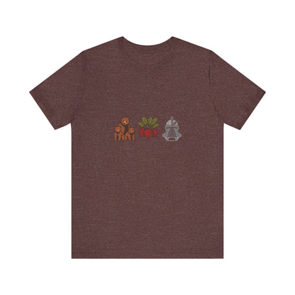 Bears, Beets, Battlestar (Icons) — Retro Tee (Dark)