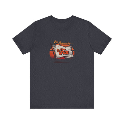 I'm Surrendering to Fun — Fun with Flags Retro Tee (Dark)