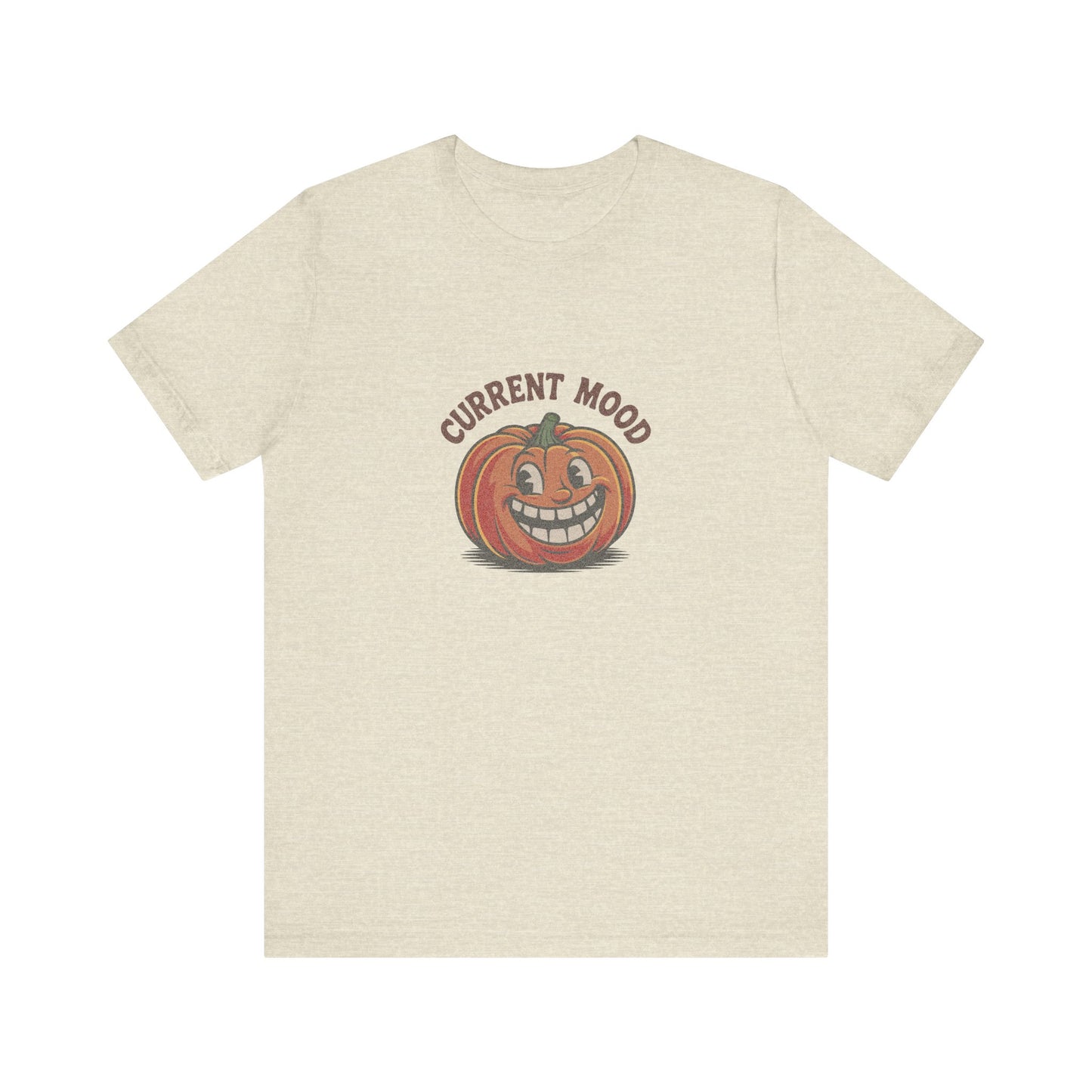 Current Mood (Toothy Jack) — Retro Halloween Tee (Light)