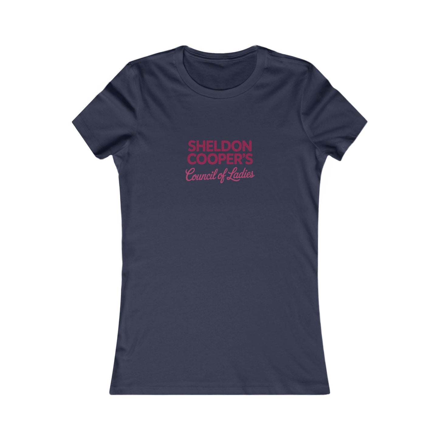 Sheldon Cooper’s Council of Ladies — TBBT Retro Women's Tee (Dark)