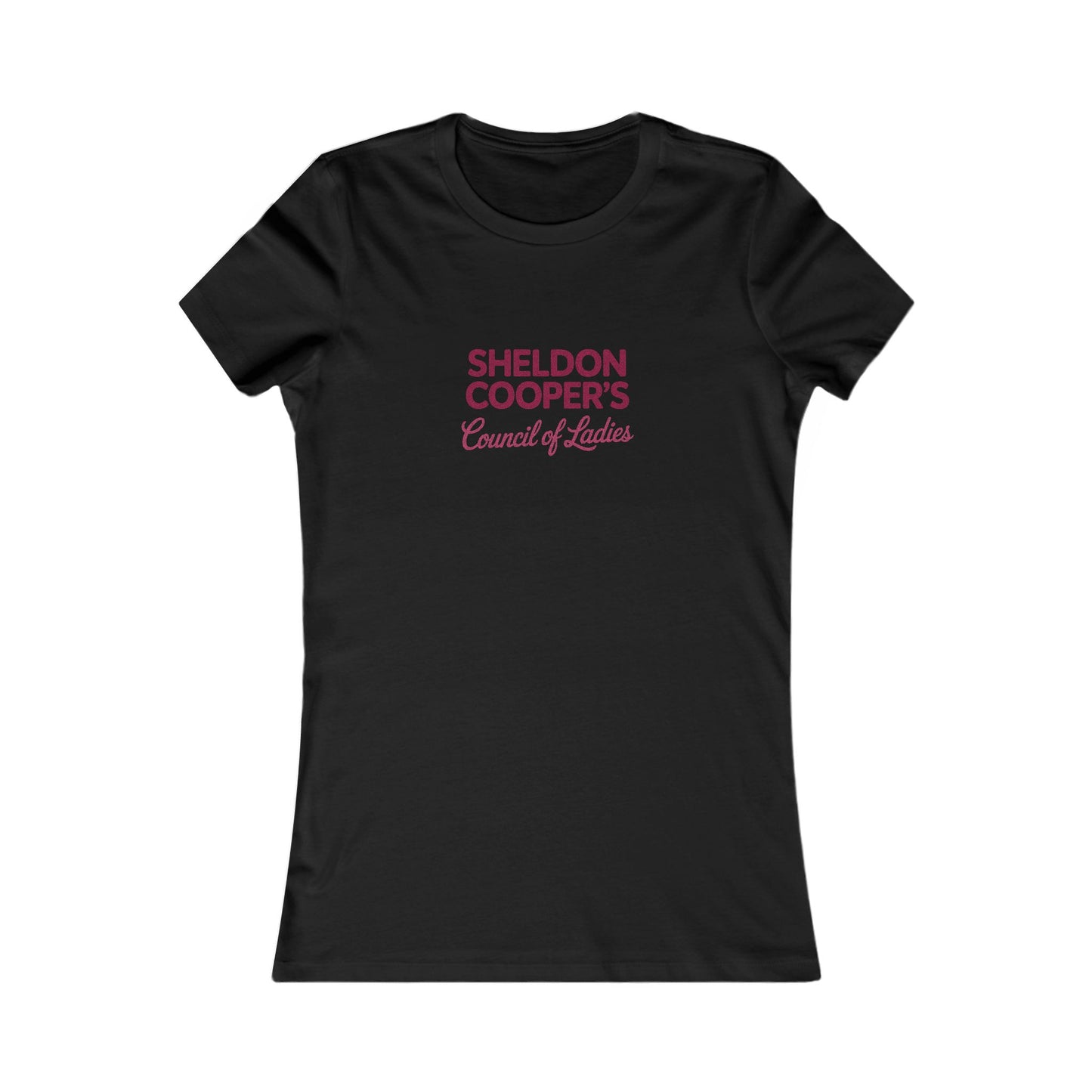 Sheldon Cooper’s Council of Ladies — TBBT Retro Women's Tee (Dark)