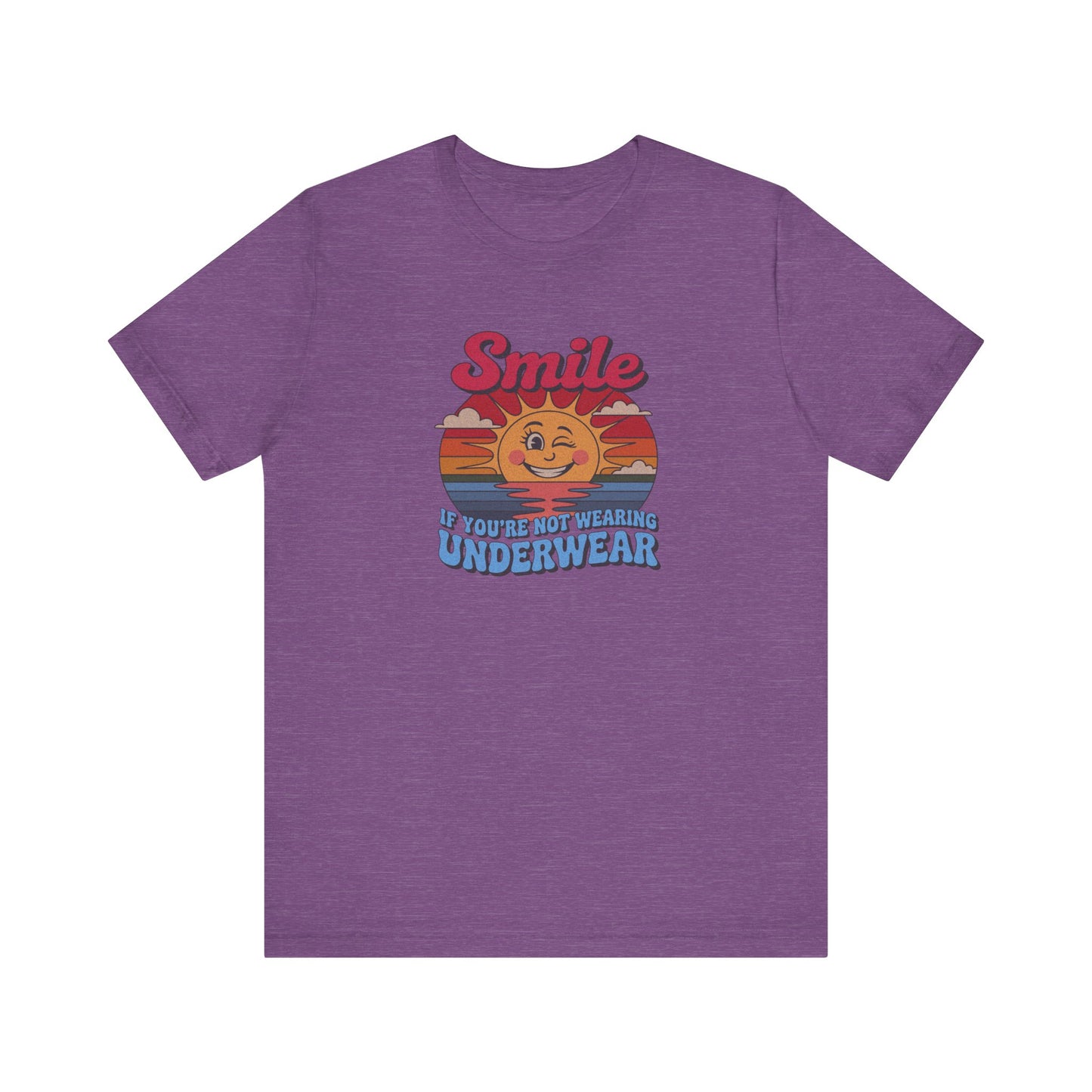 Smile If You’re Not Wearing Underwear — Retro Tee (Light)