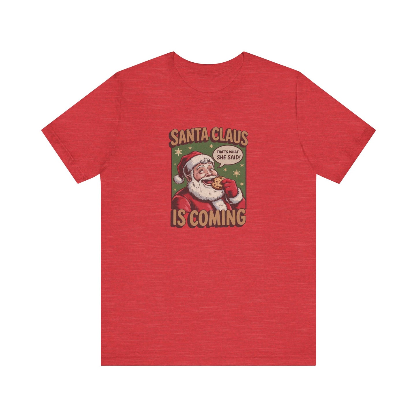 Santa Claus is Coming — Vintage Christmas Tee (Light)