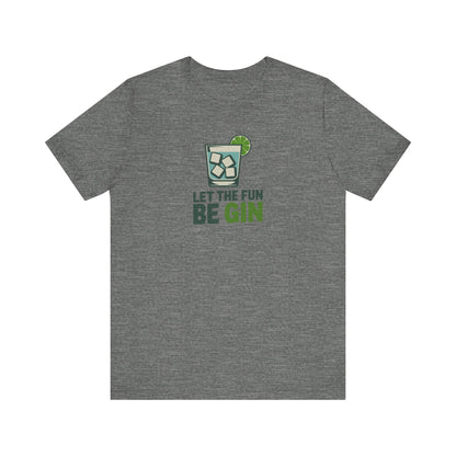 Party Starter: Let the Fun Be Gin – Cocktail Retro Tee (Light)