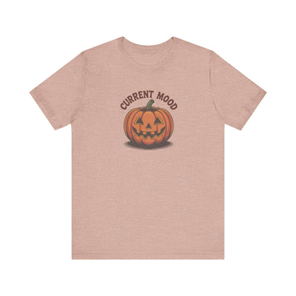 Current Mood (Vintage Jack) — Retro Halloween Tee (Light)